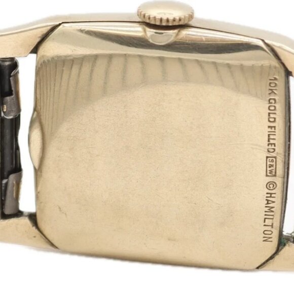 Vintage 26mm Hamilton Sawyer Men's Mechanical Wristwatch 731 10k Gold Filled - Picture 3 of 5